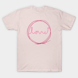 Love and circle line T-Shirt